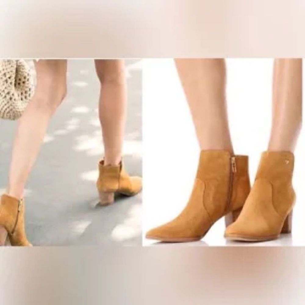 Tory Burch Sabe Caramel Suede Women’s Boots 10M